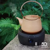 【陸寶LOHAS】快雪時晴陶壺 0.9L 乾隆摯愛 王羲之名帖與茶器美麗的結合 書法藝術 巖黃