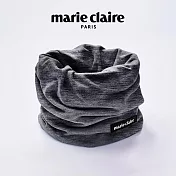 【ONEDER旺達棉品】美麗佳人法式雪花絨保暖圍脖 marie claire 蓄熱脖圍 套頭圍巾- 黑 MC-LO02
