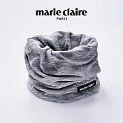 【ONEDER旺達棉品】美麗佳人法式雪花絨保暖圍脖 marie claire 蓄熱脖圍 套頭圍巾- 灰 MC-LO02