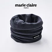 【ONEDER旺達棉品】美麗佳人法式奧粒絨保暖圍脖 marie claire 蓄熱脖圍 套頭圍巾- 黑 MC-LO03