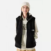 The North Face U X-FLEECE HIGH PILE VEST - AP 男女保暖多口袋立領休閒抓絨背心-黑-NF0A81SDJK3 XL 黑色