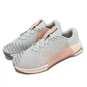 Nike 訓練鞋 Wmns Metcon 9 女鞋 灰 粉紅 健身 緩震 穩定 運動鞋 DZ2537-002 24.5cm GREY/PINK