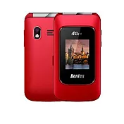 【Benten 奔騰】F70 4G折疊式老人手機 ~加贈原廠配件包∼ 典雅紅