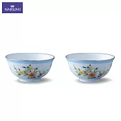 NARUMI 鳥語花香骨瓷飯碗-2入-11cm