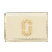 MARC JACOBS THE UTILITY SNAPSHOT 防刮壓釦三折短夾- 米白