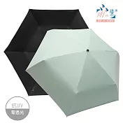 【雨之情】特大木質感防曬折疊傘 青白綠