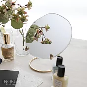 【Creer】日本brass桌上型黃銅化妝鏡(in bloom系列真鍮)