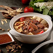 《下港吔羊肉爐》招牌雙羊肉爐任選2組套餐(4人份/組) 無 紅燒羊肉爐湯底*2+綜合羊肉盤*2