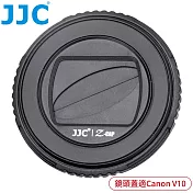 JJC佳能Canon副廠PowerShot半自動V10鏡頭蓋Z-V10鏡頭保護蓋(可與F-WMCUV10保護鏡搭配使用)鏡頭前蓋賓士蓋