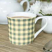 《KitchenCraft》骨瓷馬克杯 | 水杯 茶杯 咖啡杯 - 鄉村格紋250ml