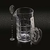 《BarCraft》隔冰吧平匙+玻璃攪拌杯 | 倒酒玻璃杯 隔冰匙 吧平匙 調酒用具 - 500ml