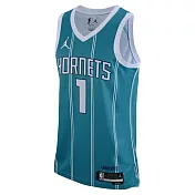 NIKE SWGMN球衣 黃蜂隊 LaMelo Ball-藍-DN1998415 2XL 藍色