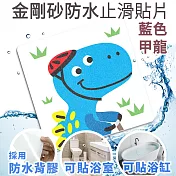 Echain Tech 熊掌 金鋼砂防滑貼片 藍色甲龍 12x12公分 單片