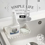 寬版通風瀝水壁掛式萬用置物盒(2入)(贈1對壁掛托架)