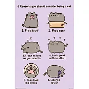 【胖吉貓】可愛的胖吉貓海報(你該當貓的6個原因)/Pusheen