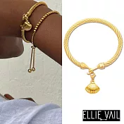 ellie vail 邁阿密防水珠寶 古典貝殼螺旋紋手環 tatti shell