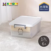 【台灣KEYWAY】AZ170 每日掀蓋式整理箱/收納箱(S)-6入