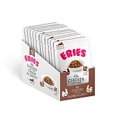 Eries 伊瑞思 ｜益生元貓主食餐包系列｜ 雞、鮪、雞肝三拼｜12入*85g