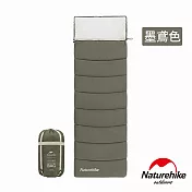 Naturehike LD150靈動可機洗拼接帶帽信封睡袋 SD016 墨鳶色