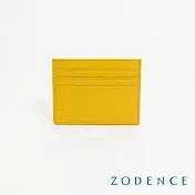 ZODENCE LIZ進口牛皮輕薄卡片夾 黃