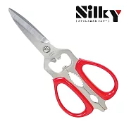 【日本SILKY】主廚多用途PRO廚房剪刀  紅