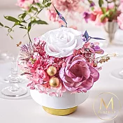 【Floral M】南法香檳金殿花園永生花禮