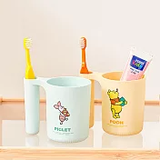 迪士尼 小熊維尼 小豬 漱口杯 牙刷架 維尼+小豬