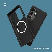 犀牛盾 Samsung Galaxy S23 Ultra (6.8吋) SolidSuit(MagSafe兼容) 經典防摔背蓋手機保護殼 - 經典黑