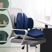 【decopop】一體式美姿減壓坐墊 DP-262(脊佳墊) 海軍藍