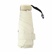 超防曬UPF50+極MINI扁柄五折傘(多色可選) 梧桐米