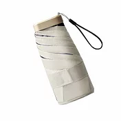 全面防曬極輕巧六折迷你黑膠傘UPF50+(多色可選) 梧桐米