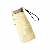 全面防曬極輕巧六折迷你黑膠傘UPF50+(多色可選) 玉子黃