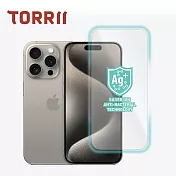 【TORRII】 iPhone15Pro 抗菌手機保護貼-高畫質