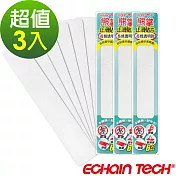 Echain Tech 熊掌 金鋼砂止滑貼片 透明長條款 23x4公分 3包共24片 (6片/包)