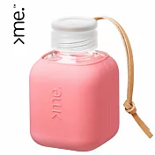 瑞士 SQUIREME Cute Cube 隨身玻璃水瓶 Y2｜370mL 蜜糖粉