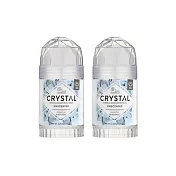 (2條超值組)美國CRYSTAL-長效淨味約24小時礦物鹽身體固體除臭棒-無香款120g/大條(晶燦綺肌體香石,運動異味消臭石,全天乾爽體香膏)
