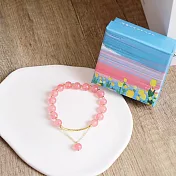 O’Pretty 歐沛媞 幸運草莓晶手鏈附精美禮盒(7.5X7.5X3.2cm)