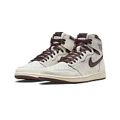 A Ma Maniere x Air Jordan 1 High OG 勃根地酒紅 蛇紋 DO7097-100 US8 白酒紅