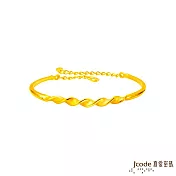 J’code真愛密碼金飾 纏綿說愛黃金手環