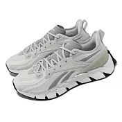 Reebok 慢跑鞋 Zig Kinetica 3 男鞋 灰 白 緩衝 透氣 運動鞋 100034218 28.5cm GREY/WHITE