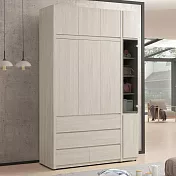 Homelike 喜家居5x8尺六抽玻璃衣櫃(含被櫃)(2348)