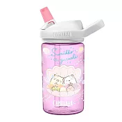 【美國 CamelBak】400ml eddy+兒童吸管運動水瓶 角落小夥伴- 貝殼泡泡
