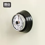 【日本霜山】美式復古造型磁吸機械式計時器(免電池)- 時尚黑