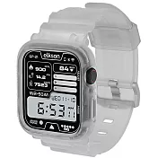 Elkson Apple Watch 9/8/7/6/5/4/SE Quattro Pro柔韌透氣耐磨TPU一體成形軍規錶帶(44/45mm) -透明