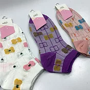 【Wonderland】清新花朵日系棉質短襪/踝襪/女襪(5雙) FREE 隨機.含重覆色