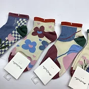【Wonderland】法式復古風100%純棉日系短襪/踝襪/女襪(5雙) FREE 隨機.含重覆色