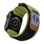 Mifa Apple Watch EDC-34太空總署NASA系列戰術尼龍混搭真皮皮革運動錶帶(42/44/45/49mm) 極光綠