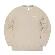 NIKE AS CLUB CREW-SWOOSH 男長袖上衣-米白-623459206 2XL 白色