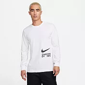 NIKE AS M NSW TEE LS BIG SWOOSH 男長袖上衣-白-FJ1120100 L 白色