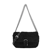 MARC JACOBS THE TEDDY J MARC 泰迪翻蓋兩用包-迷你/ 黑